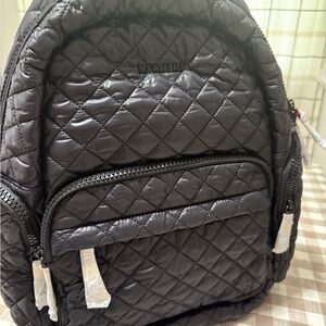 MZ Wallace Black Pocket Metro Backpack